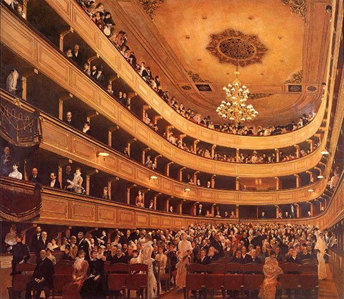 Auditorium in the Old Burgtheater Vienna Gustav Klimt